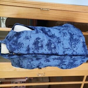 Eddie Bauer Women's Blue Camo Vest Sz L